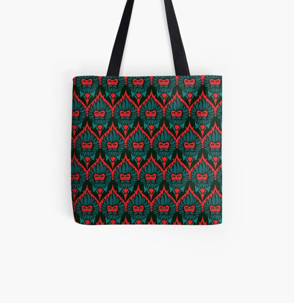 Red Beardies All Over Print Tote Bag