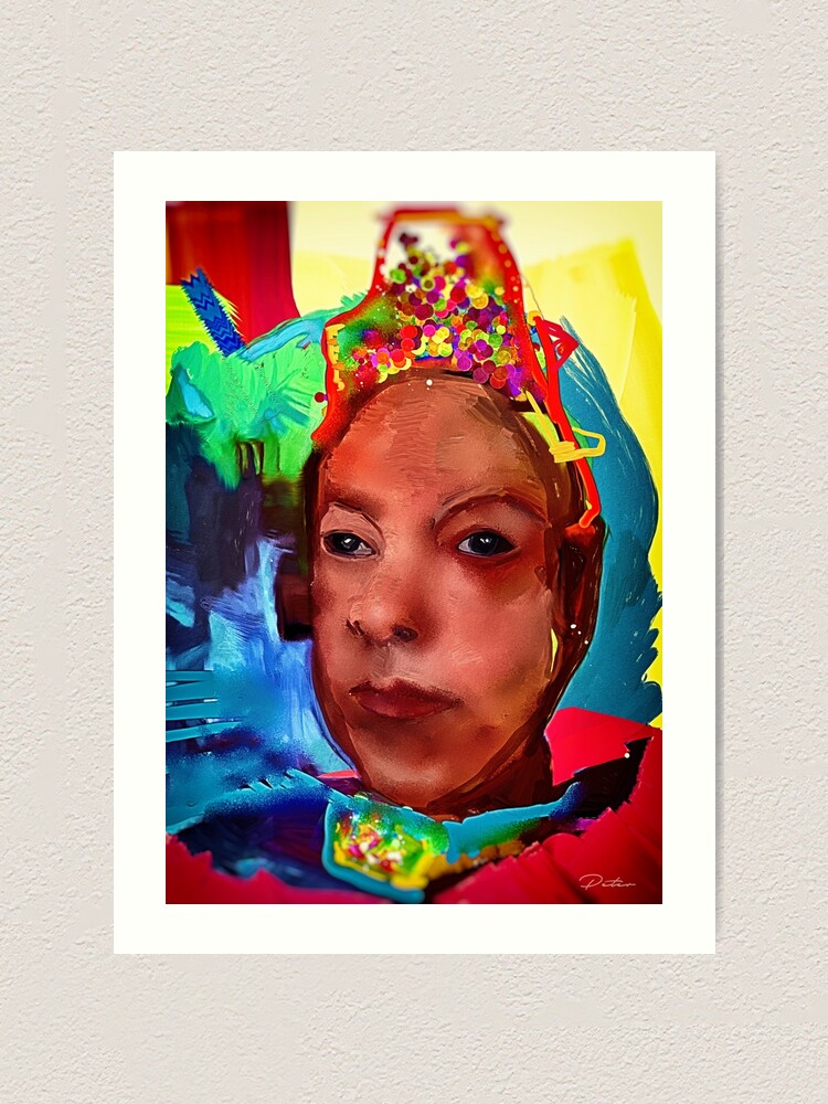 Alternate view of GloboFace Art Print