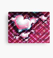 Love Forever Card Canvas Print