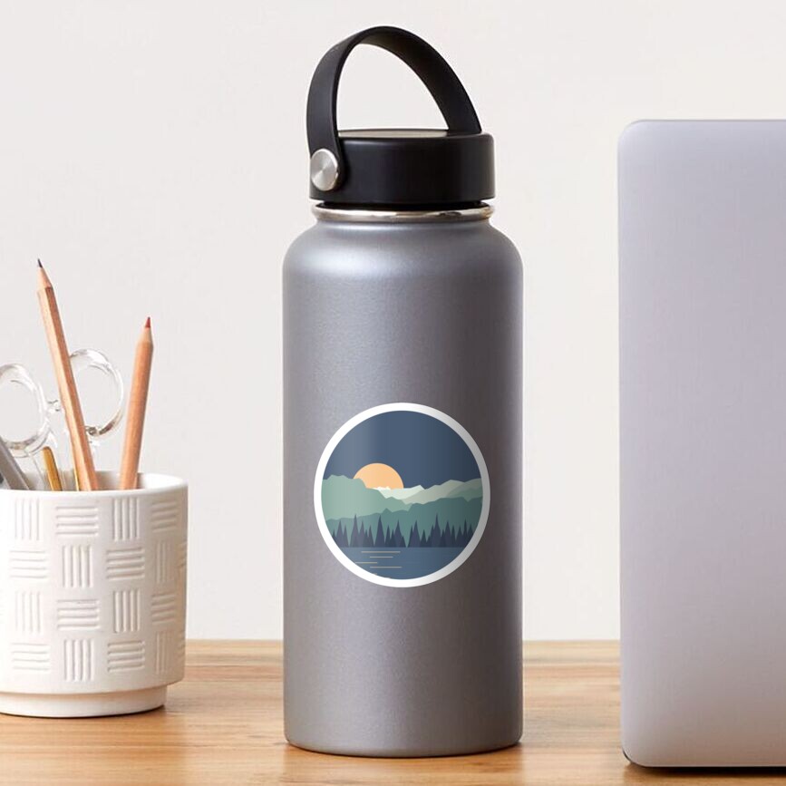 Moonlight at the Lake Sticker