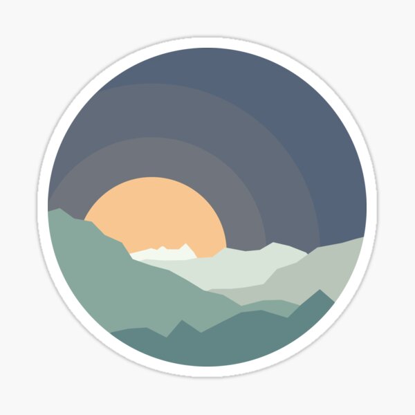 Night at the Lake Sticker