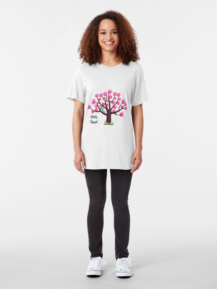 Alternate view of Sloth at Home Slim Fit T-Shirt