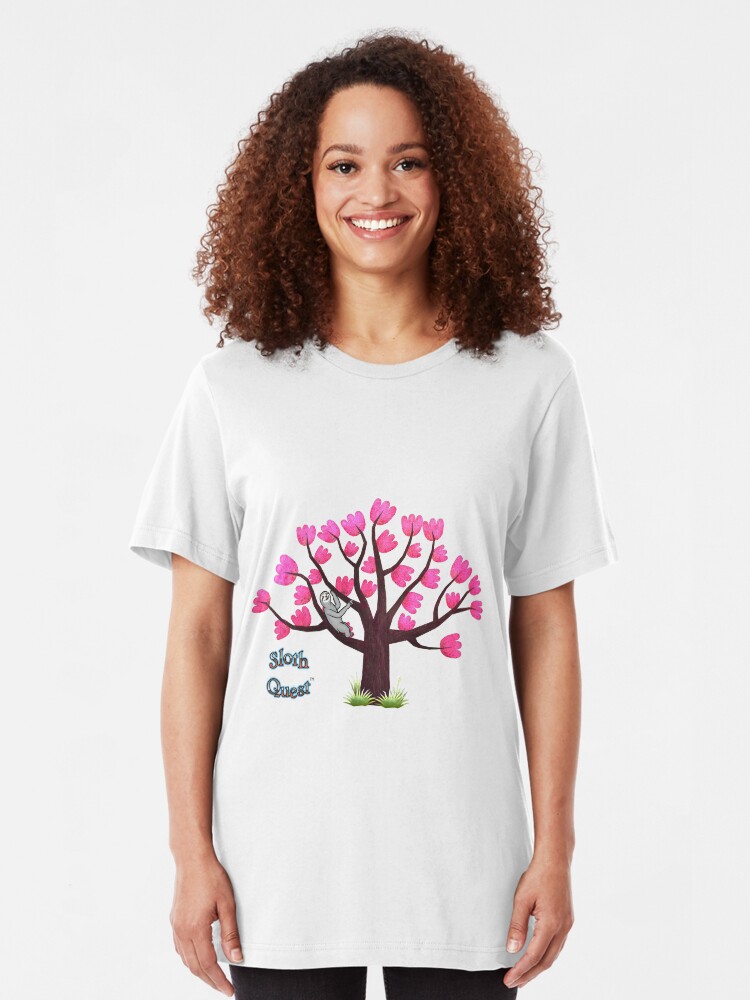 Alternate view of Sloth at Home Slim Fit T-Shirt