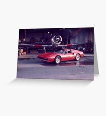 THE FERRARI AND THE TEXAN Greeting Card