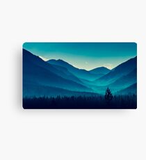 Blue Forest Canvas Print