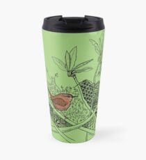 Little Brown Winter Wren Doodle Travel Mug