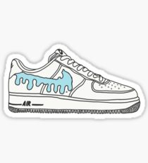 AF 1 shoe blue drip Sticker
