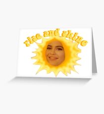rise and shine kylie jenner Greeting Card