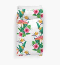 Flamingo Paradise Garden Duvet Cover