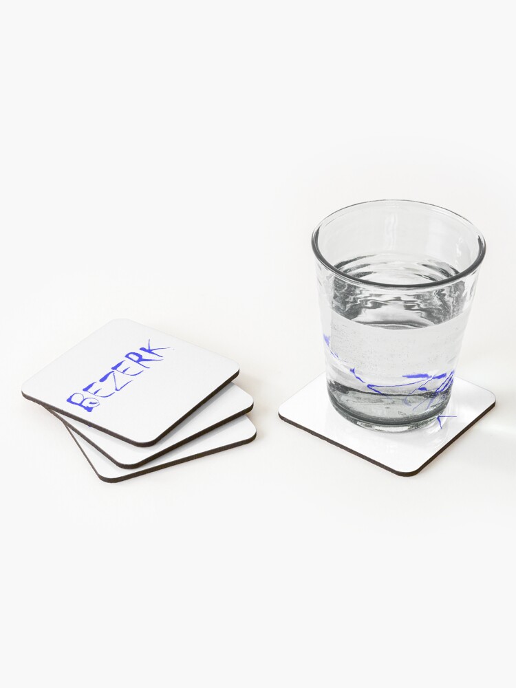 Alternate view of Bezerk Blue Coasters (Set of 4)