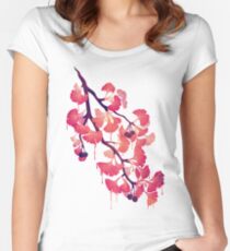 O Ginkgo Tailliertes Rundhals-Shirt