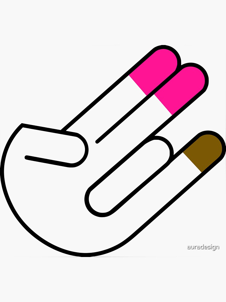Two in the Pink One in the Stink Sticker by auradesign