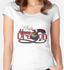 Camiseta entallada de cuello redondo Mama Dragon - Dark