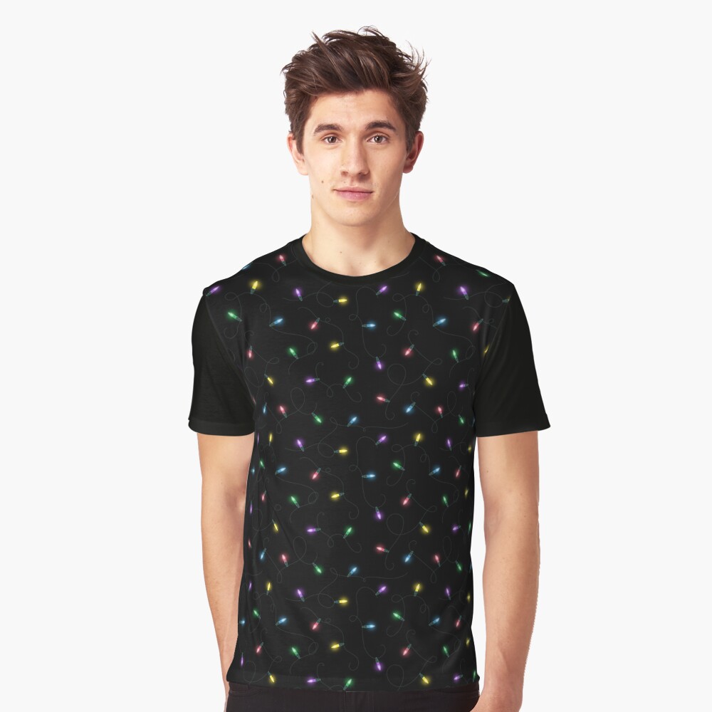 Twinkle Lights - Rainbow Graphic T-Shirt