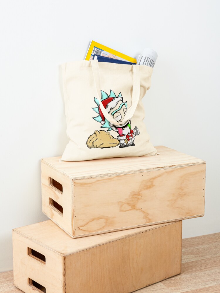 Alternate view of Santa Rick / Rick And Morty Christmas / Drunk Rick Tote Bag