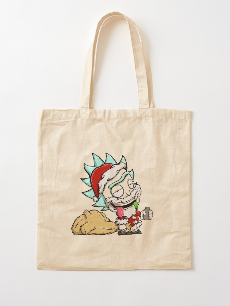 Alternate view of Santa Rick / Rick And Morty Christmas / Drunk Rick Tote Bag