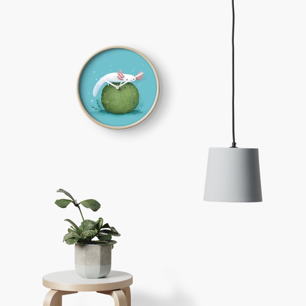 Axolotl on a Mossball Clock