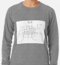 Beijing Subway Map Lightweight Sweatshirt