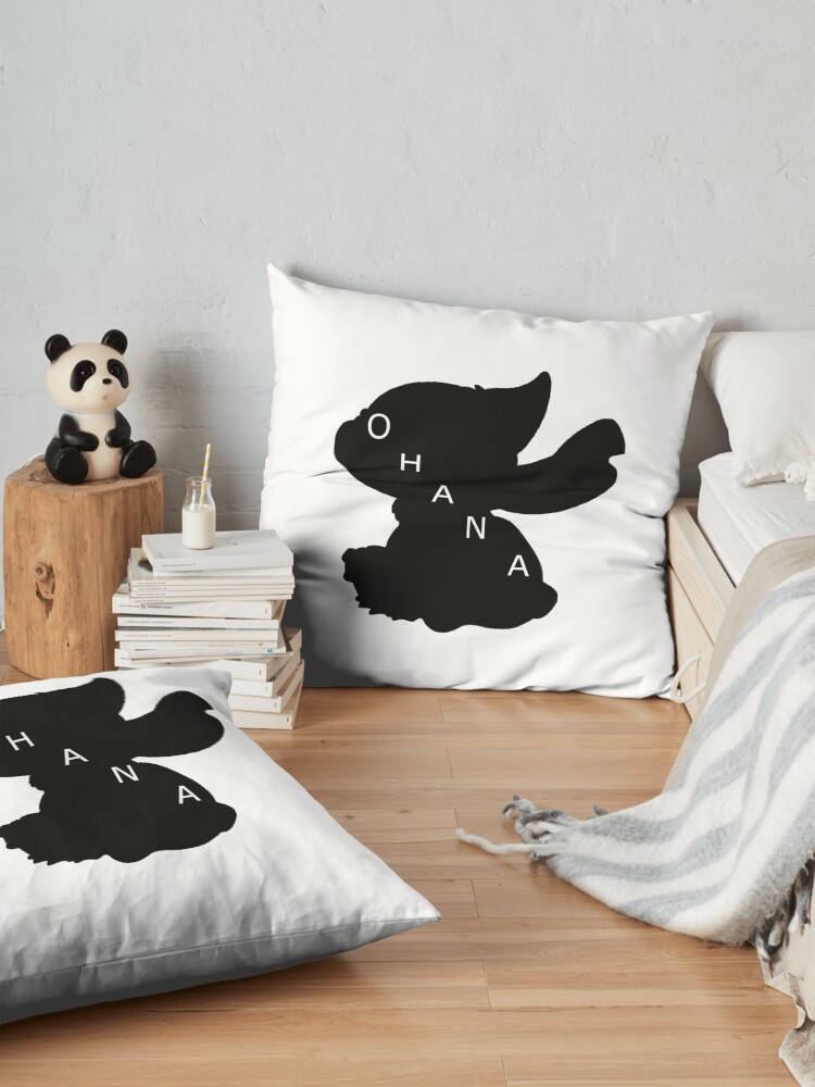Vista alternativa de Cojines de suelo Stitch ama a Ohana