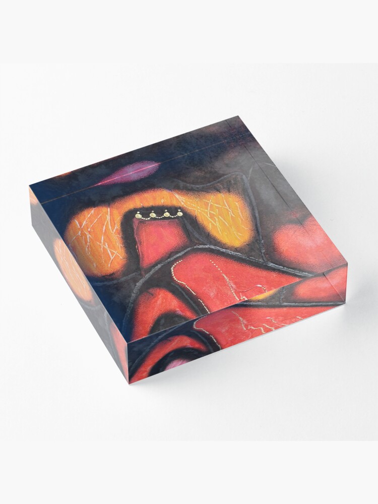 Alternate view of King Abstract Acrylic Block