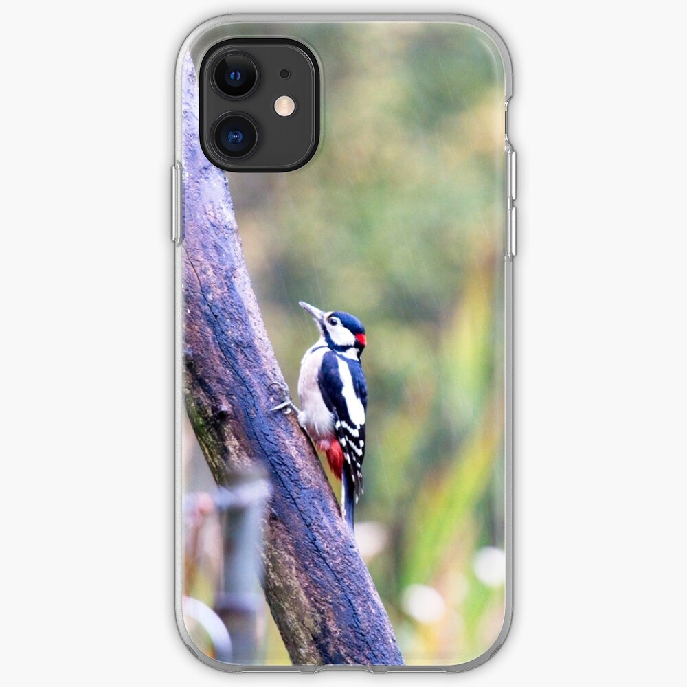 Great Spotted Woodpecker (Dendrocopos major) iPhone Case & Cover