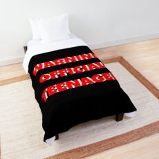 Warning Official Teenager Comforter