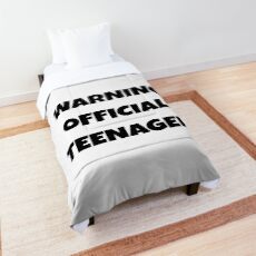 Warning Official Teenager Comforter