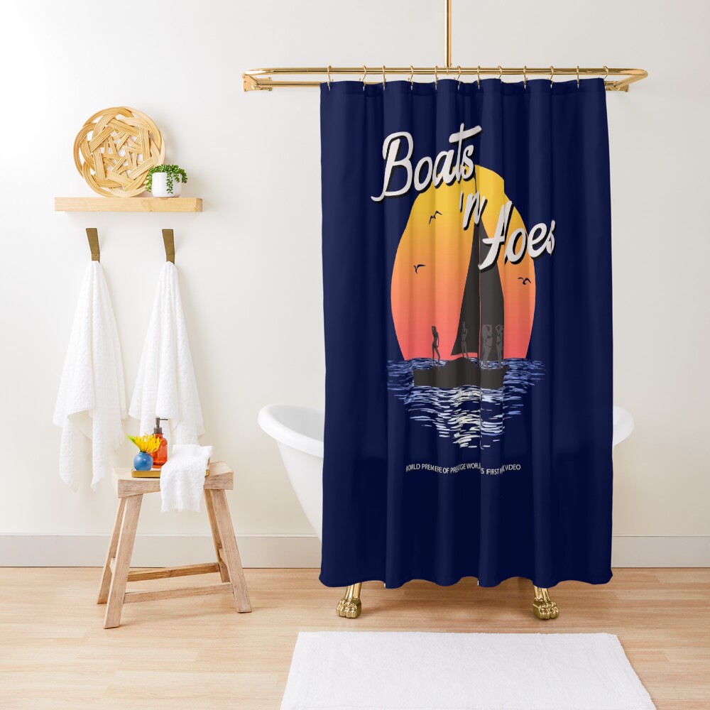 Boats n Hoes, World Premiere Of Prestige Worldwide's First Music Video, Step Brothers - First Word In Entertainment Shower Curtain