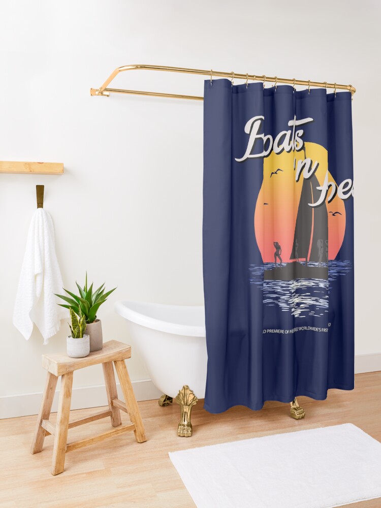 Alternate view of Boats n Hoes, World Premiere Of Prestige Worldwide's First Music Video, Step Brothers - First Word In Entertainment Shower Curtain