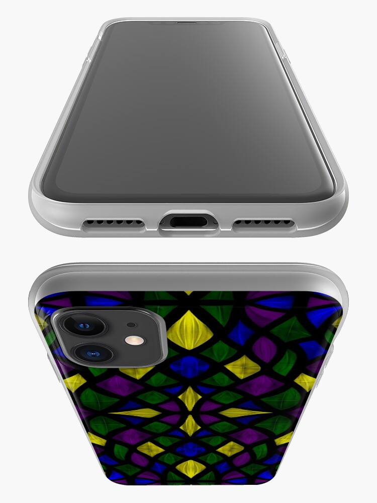Alternate view of Stained Glass Scales iPhone Case & Cover