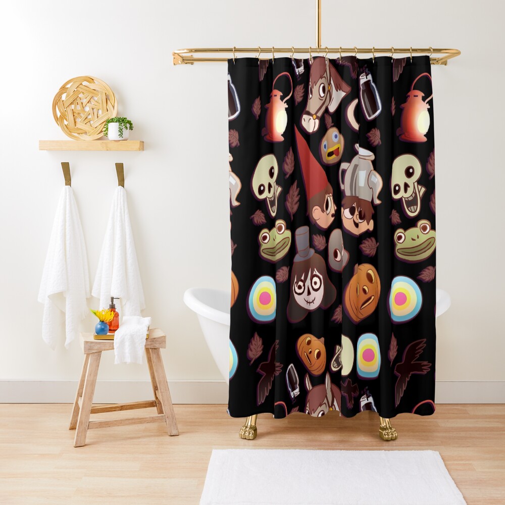 Over the Garden Wall Pattern Shower Curtain