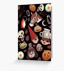 Over the Garden Wall Pattern Greeting Card