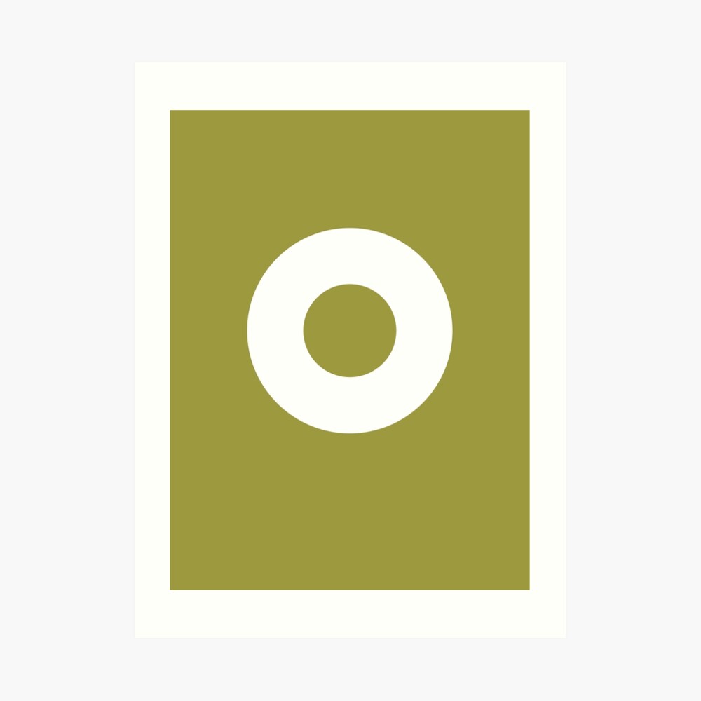 Circle (White Ring) Art Print