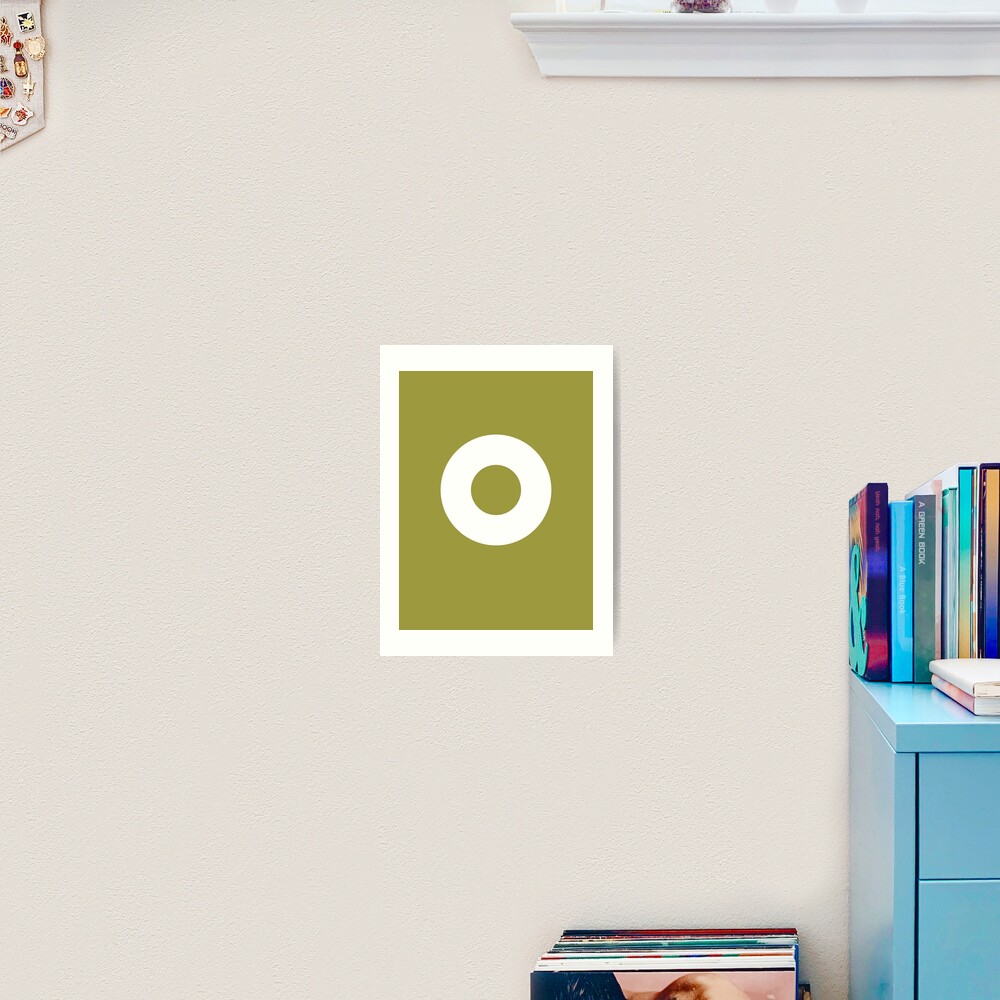 Circle (White Ring) Art Print