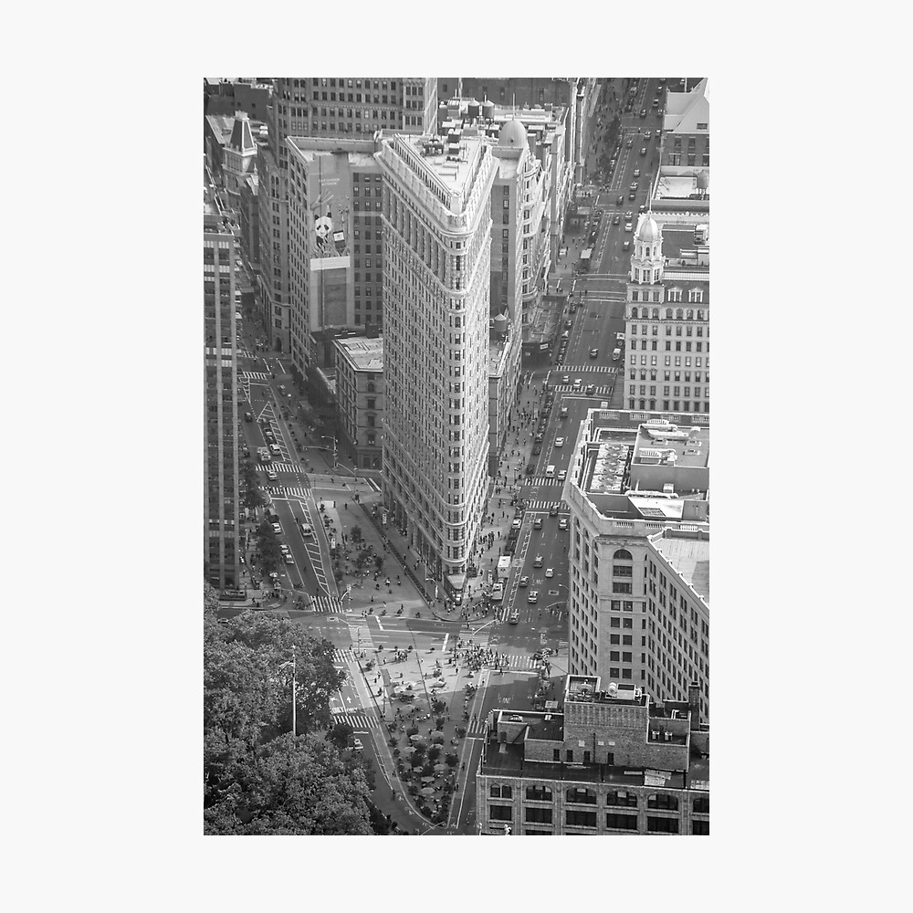 Vintage Flat Iron Photographic Print
