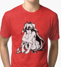 Nanana Ryūgajō (Black & White) Tri-blend T-Shirt