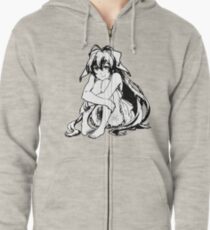 Nanana Ryūgajō (Black & White) Zipped Hoodie