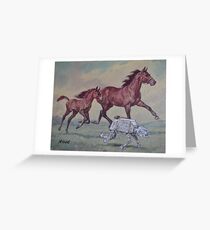 Young,Wild and Free Greeting Card