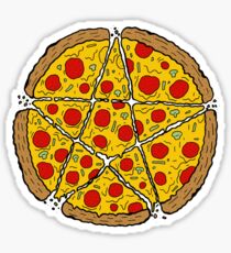 Satan Loves Pizza Sticker