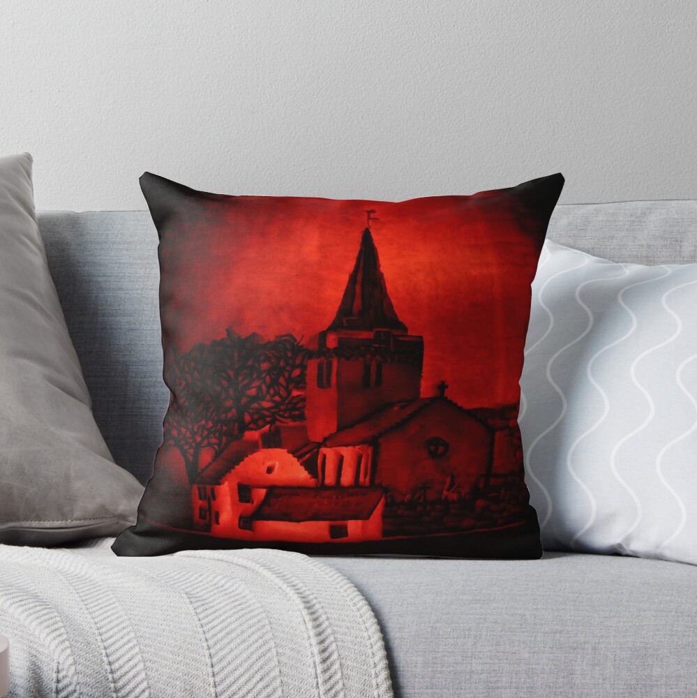 Dreel Halls, Anstruther (Carved onto a Pumpkin) Throw Pillow