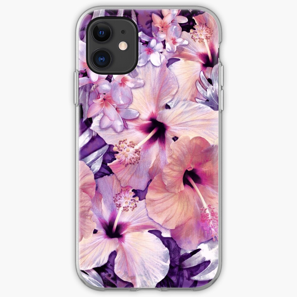 Violet Vintage Tropical iPhone Case & Cover