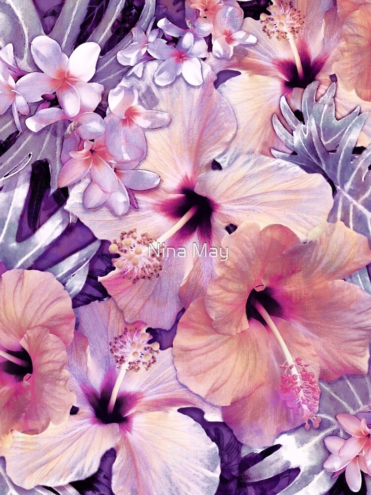 Violet Vintage Tropical by ninabmay