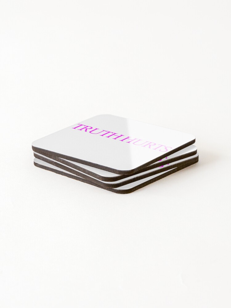 Alternate view of Truth Hurts Pink Coasters (Set of 4)