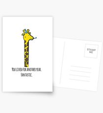 Birthday Giraffe Postcards