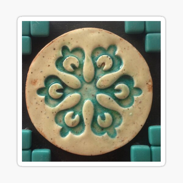 Turquoise Lace Sticker