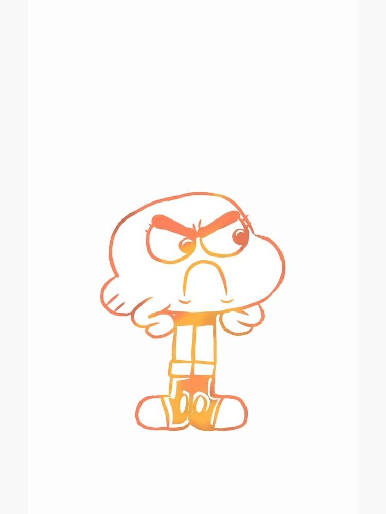 Upset Darwin Outline - The Amazing World of Gumball by RoserinArt