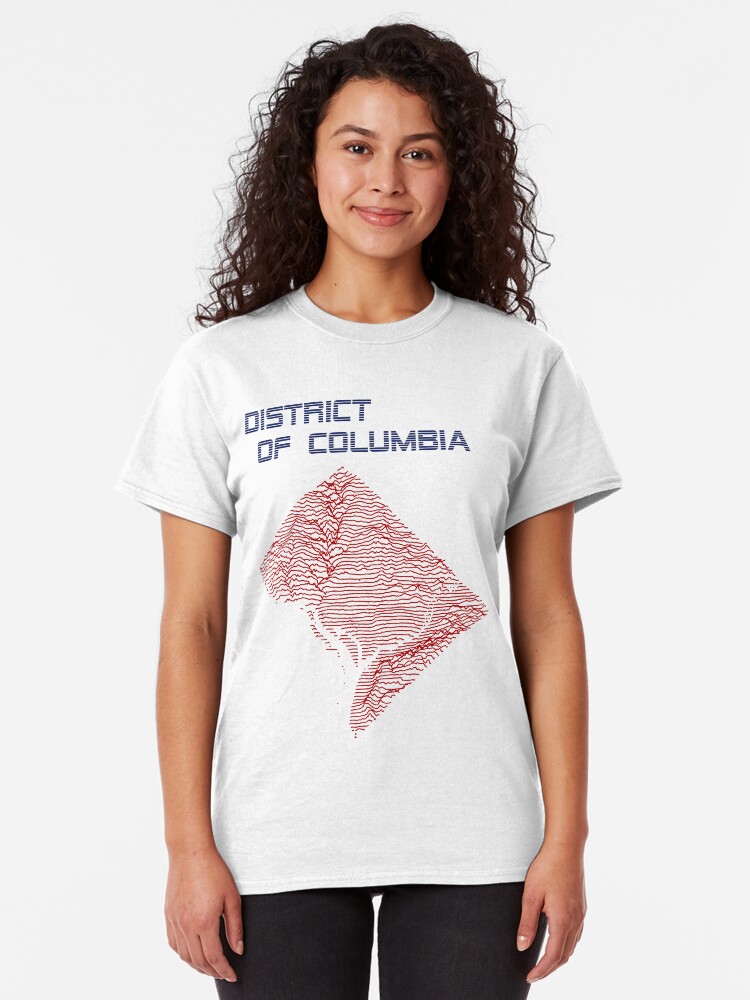 Alternate view of Elevation Pleasures - Retro Washington, DC Classic T-Shirt