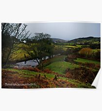 The Brown River at Cushendun, County Antrim. Poster