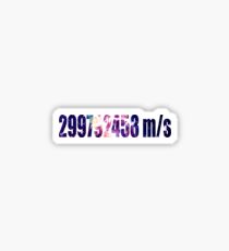 Speed of Light Sticker