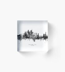 Philadelphia Pennsylvania Skyline Acrylic Block